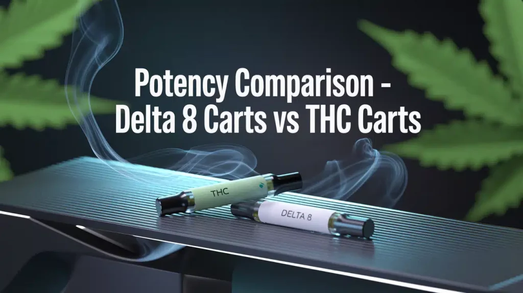Delta 8 carts vs THC carts potency Delta 8 carts vs THC carts potency