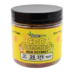 Hemp Baby Daytime High Potency CBD Hemp Gummies - 375MG