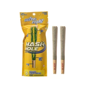 Alternative view of Astro Eight Hash Hole THC-P Pre Roll – 2PK