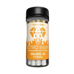 Alternative view of Astro Eight THC-A Liquid Diamonds Pre-Roll – 10PK