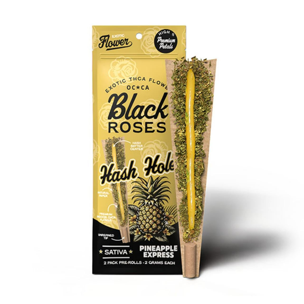Black Roses Hash Hole Prerolls 2G – 2CT - Image 6