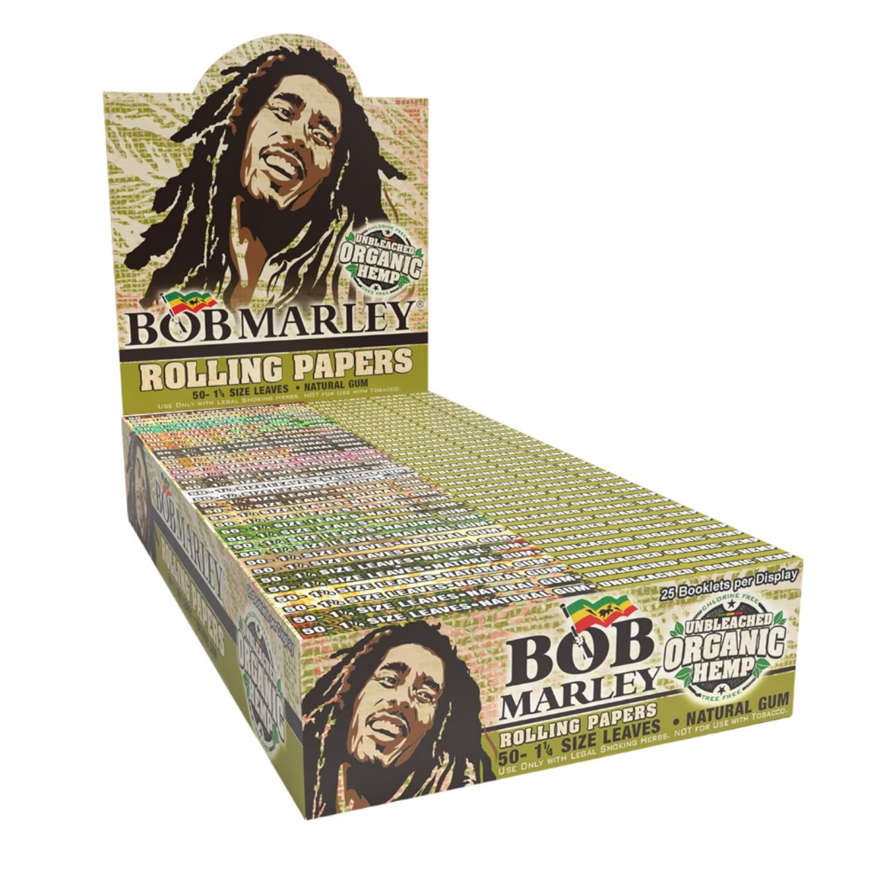 Bob Marley Rolling Papers Unbleached Organic Hemp - Image 2
