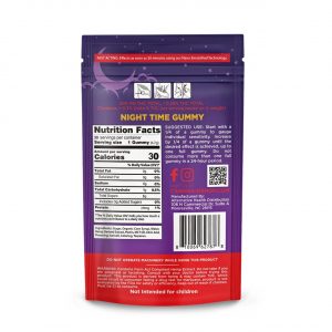 Alternative view of CannaAid D9/CBD/CBN Night Time Gummies 900MG – Blue Razz/Blueberry/Strawberry