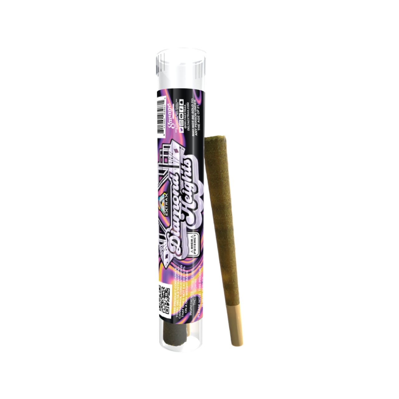 Delta Extrax Diamond Heights Exotic Indoor THC-A Pre Roll – 2PK - Image 7