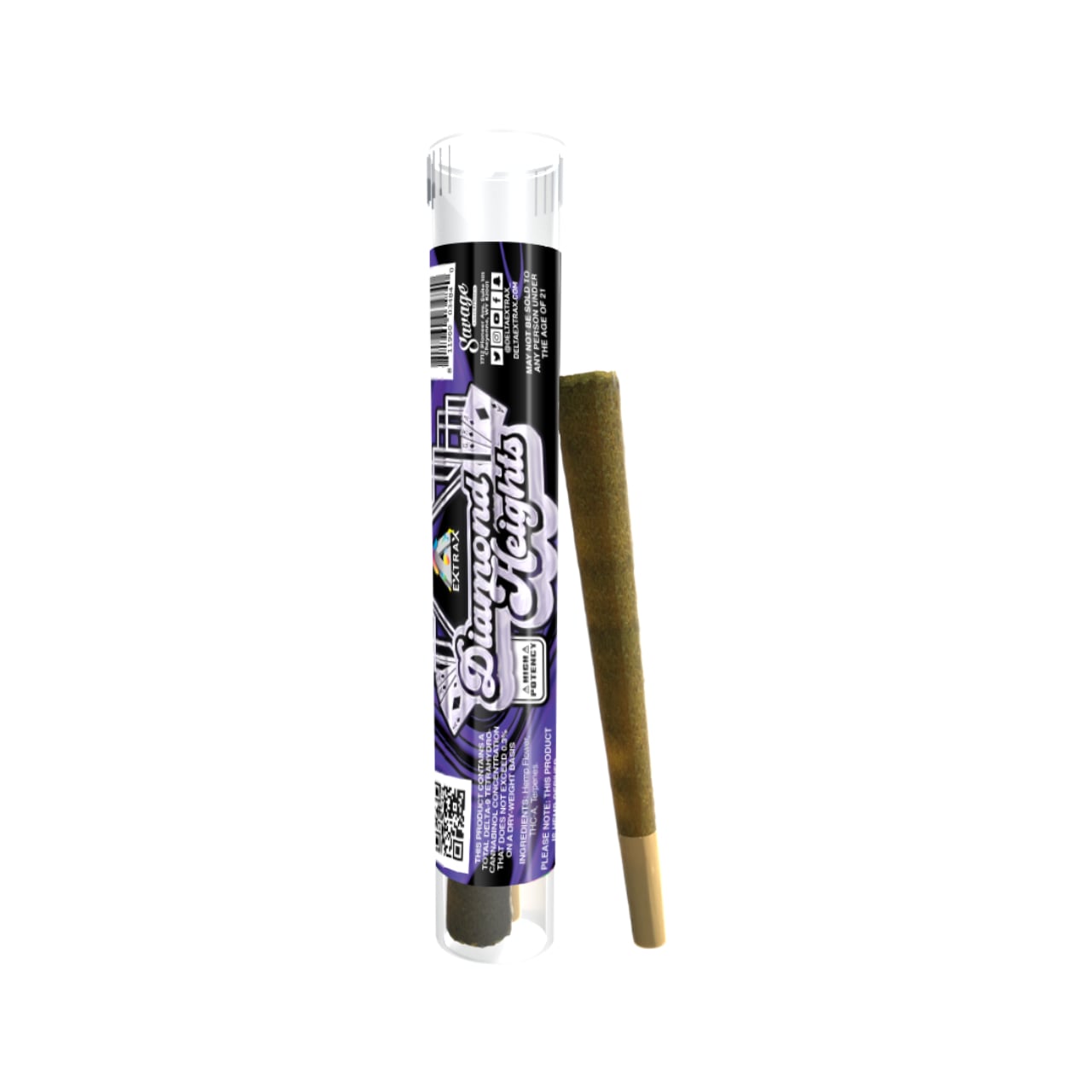 Delta Extrax Diamond Heights Exotic Indoor THC-A Pre Roll – 2PK - Image 6