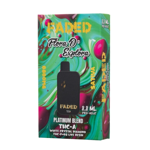 Faded Platinum Blend THC-A THC-P Delta 8 Disposable - 8.8ml - Image 5