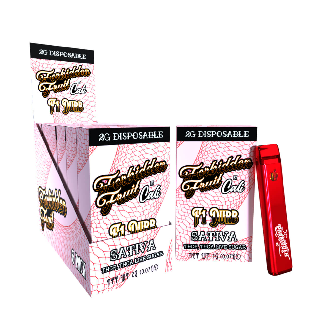 Forbidden Fruit by Cali Extrax THC-P/THC-A Live Sugar Resin Disposable – 2G - Image 6