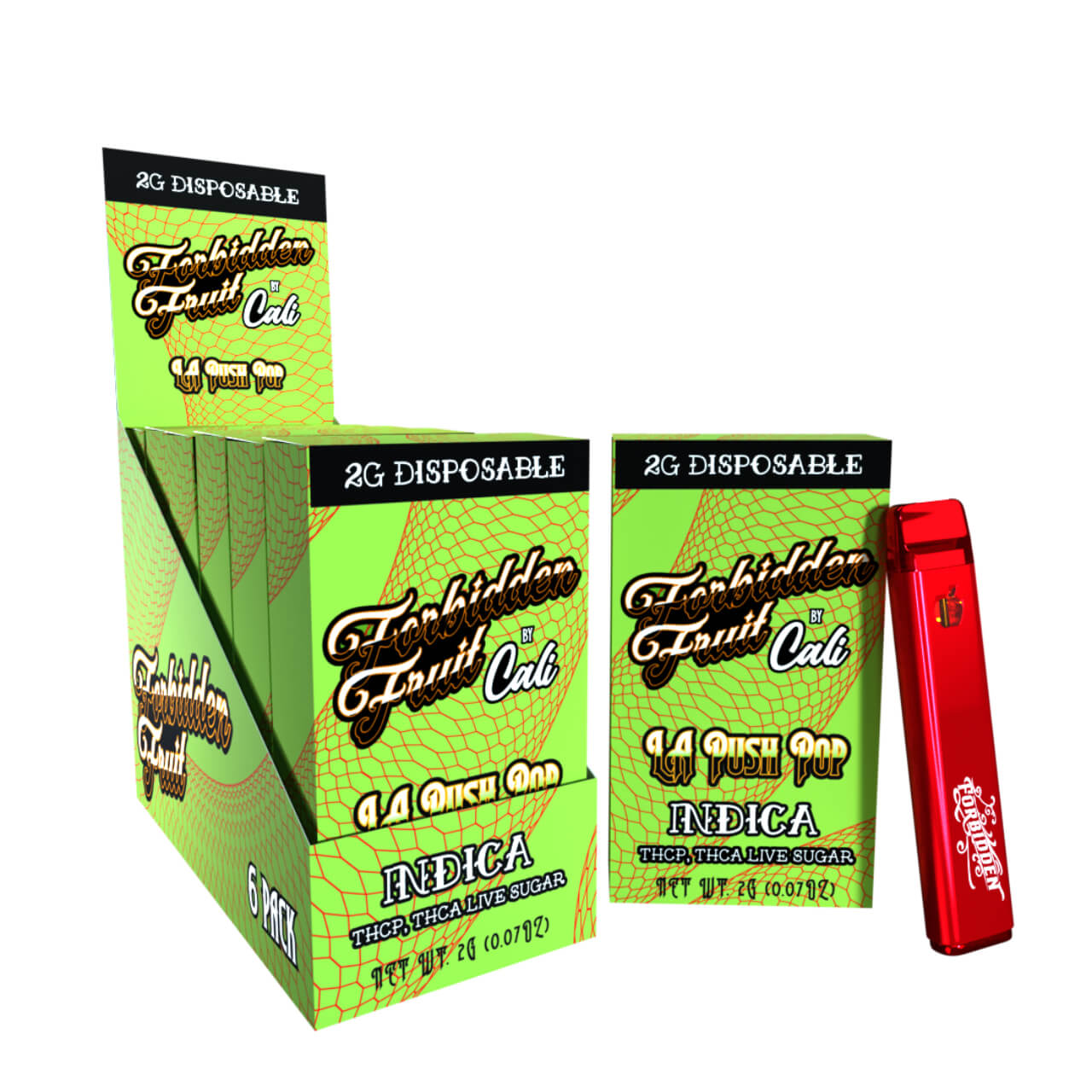 Forbidden Fruit by Cali Extrax THC-P/THC-A Live Sugar Resin Disposable – 2G - Image 3