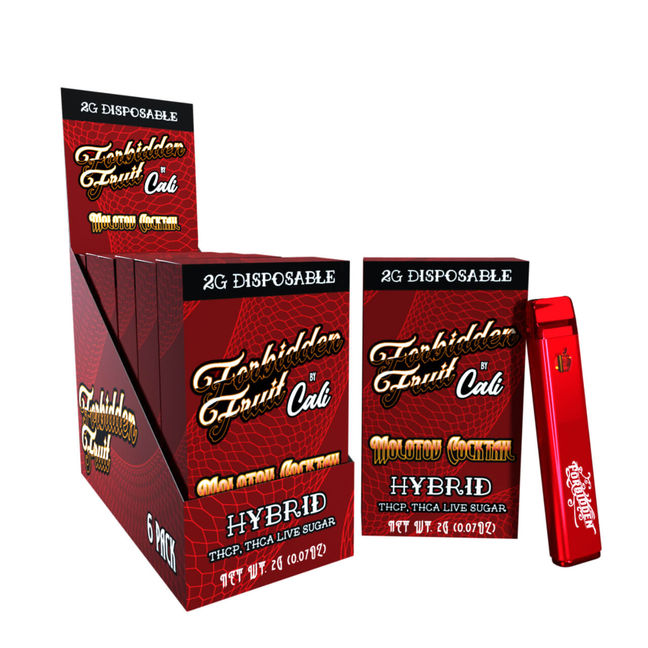 Forbidden Fruit by Cali Extrax THC-P/THC-A Live Sugar Resin Disposable – 2G - Image 4