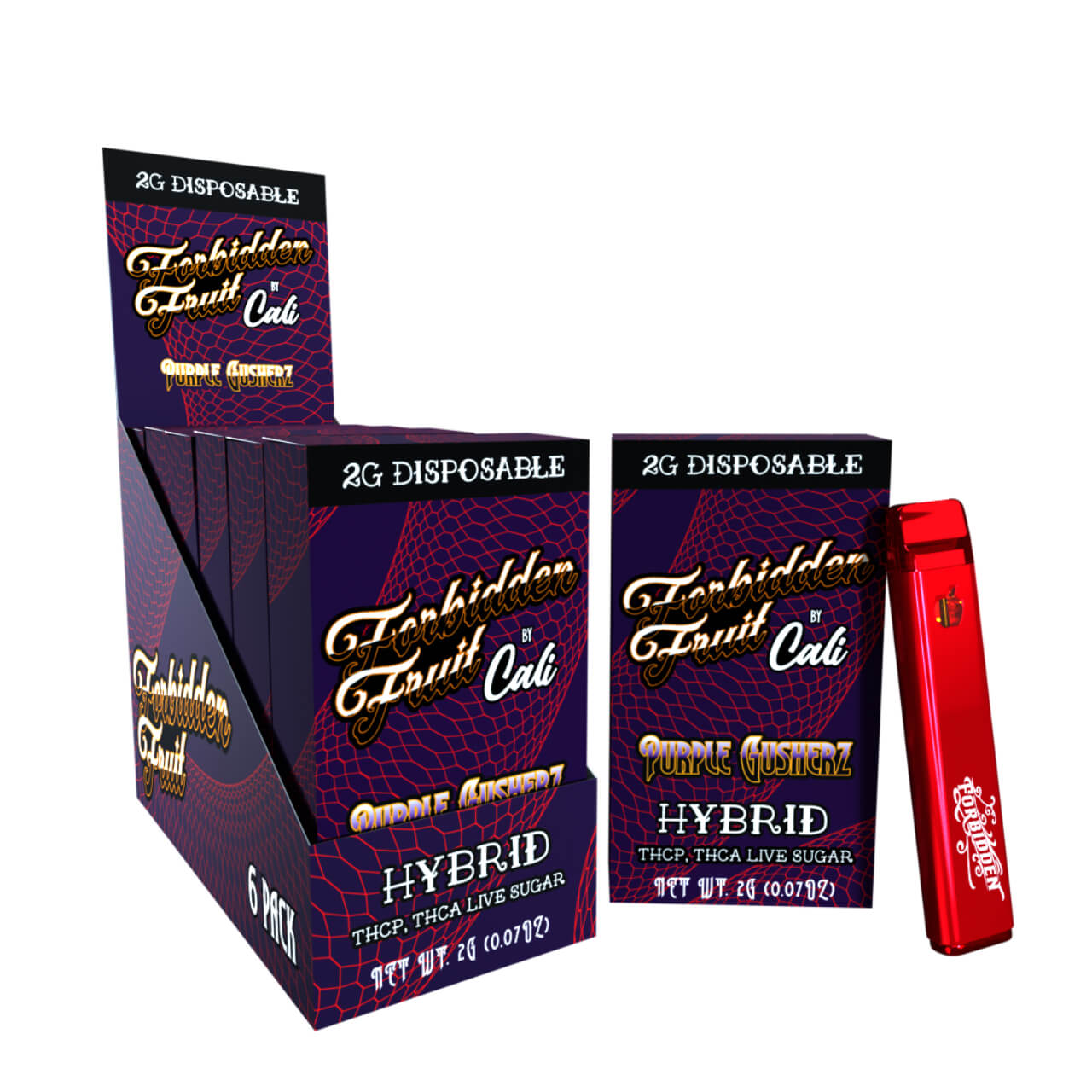 Forbidden Fruit by Cali Extrax THC-P/THC-A Live Sugar Resin Disposable – 2G