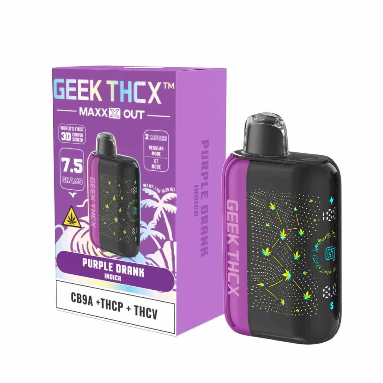 Geek THC-X MAXX OUT CB9A/THC-P/THC-V Disposable 7.5G - Image 2
