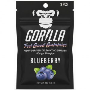 Gorilla Delta 9 THC Gummies 60MG-3PC - Image 3