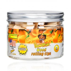 HONEYPUFF WOOD ROLLING TIPS JAR 60CT