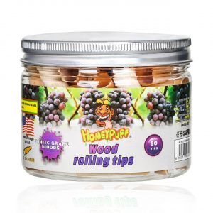 HONEYPUFF WOOD ROLLING TIPS JAR 60CT - Image 3