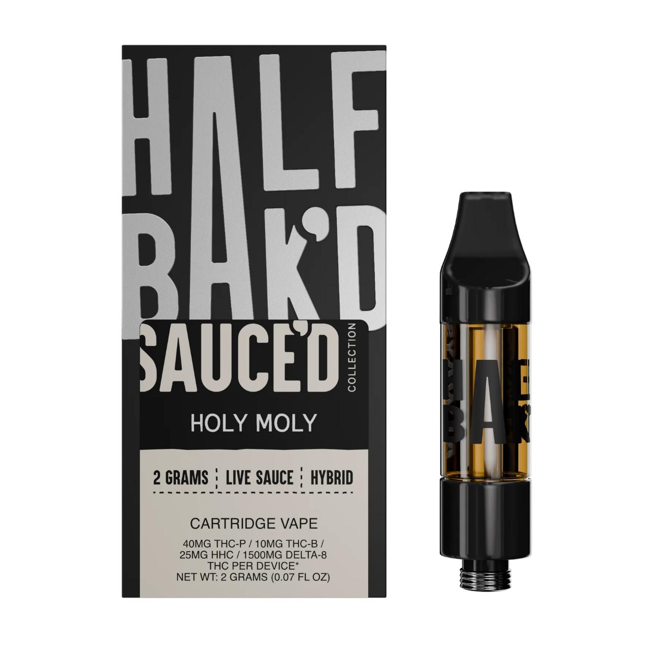 Half Bak'd Sauce'D Exotix THC-P Cartridge - 2G - Image 2