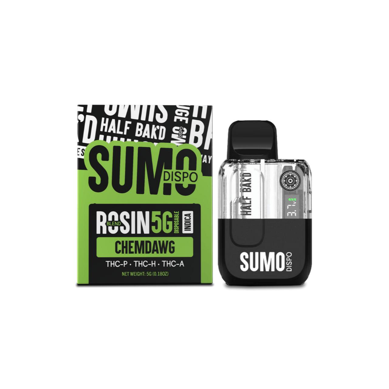 Half Bak’d Sumo Rosin Blend THC-P THC-H THC-A Disposable – 5G - Image 3