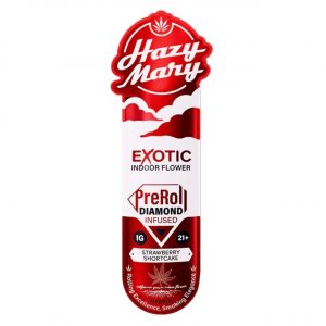 Hazy Mary Exotic Diamond Infused PreRoll 1G-1CT - Image 4