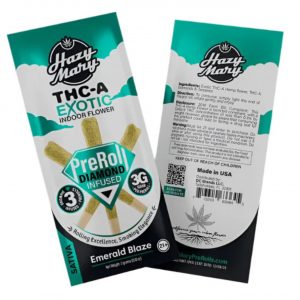 Hazy Mary Exotic Diamond Infused PreRoll 3G -3CT