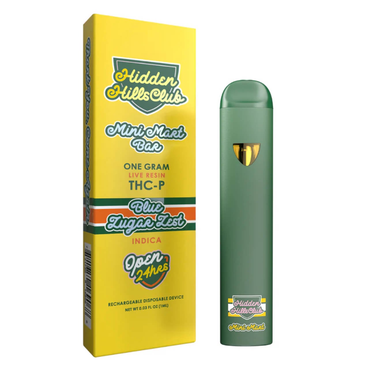Hidden Hills Club Mini Mart Bar THC-P Live Resin Disposable – 1G - Image 5