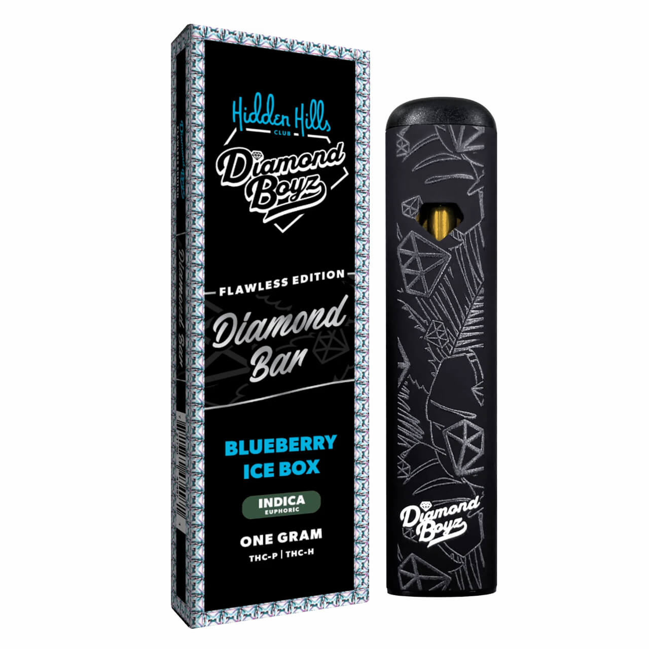 Hidden Hills Club x Diamond Boyz Diamond Bar THC-P/THC-H Disposable – 1G