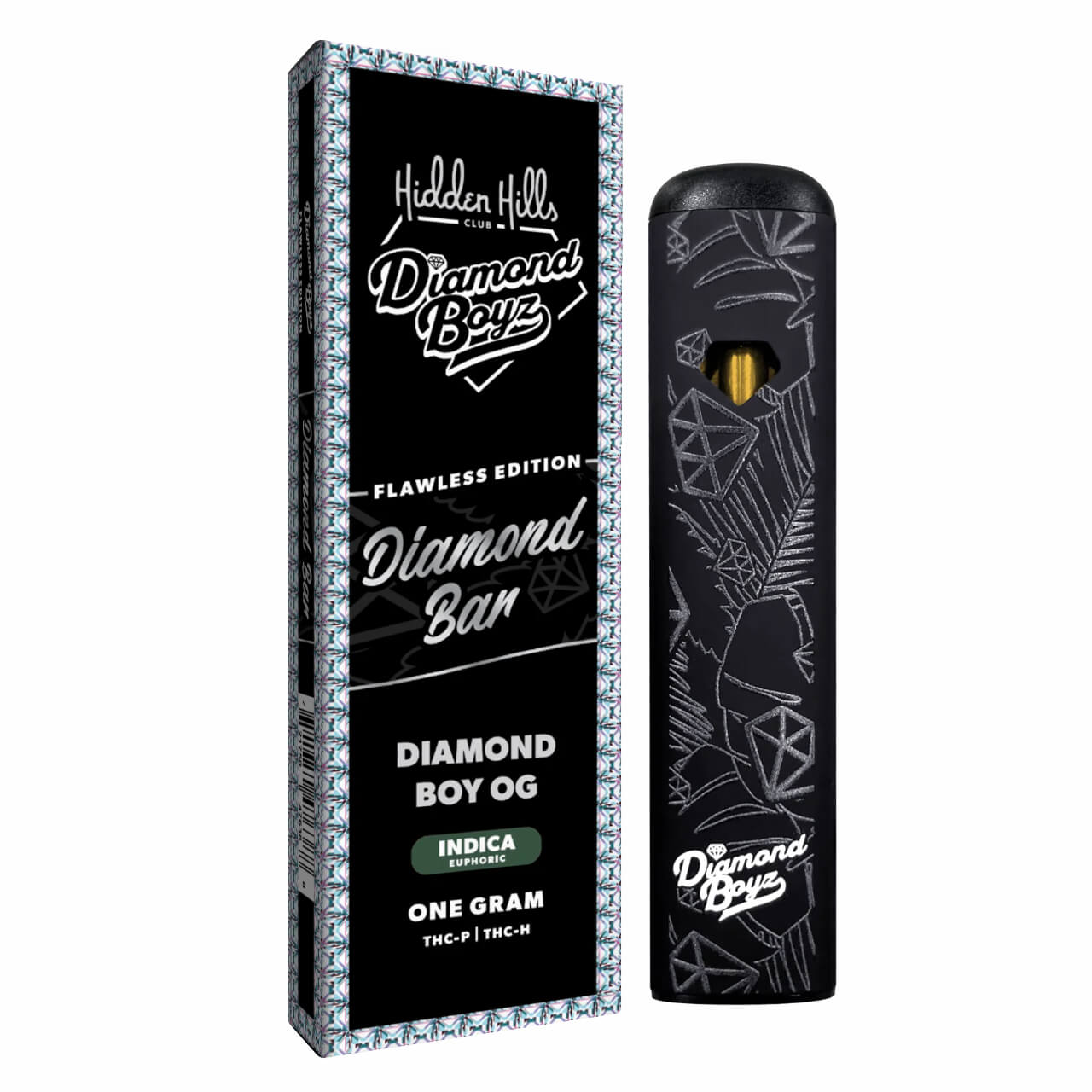 Hidden Hills Club x Diamond Boyz Diamond Bar THC-P/THC-H Disposable – 1G - Image 5