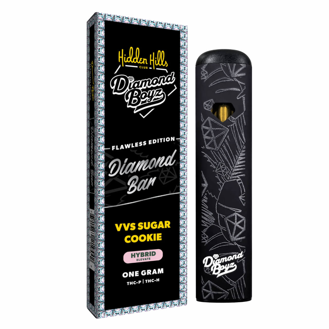 Hidden Hills Club x Diamond Boyz Diamond Bar THC-P/THC-H Disposable – 1G - Image 4