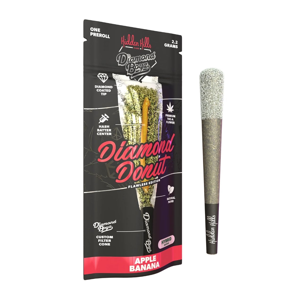 Hidden Hills Club x Diamond Boyz Diamond Donut 2.2G Pre Roll – 1CT - Image 5