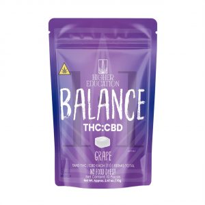 Higher Education Balance Ratios THC/CBD Gummies 100MG -10CT