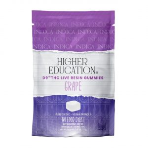 Alternative view of Higher Education D9 Live Resin Gummies 100MG-10CT
