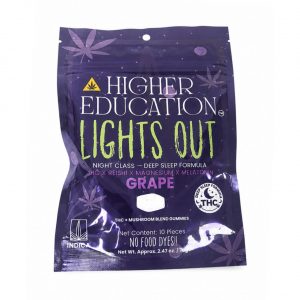 Higher Education Lights Out THC/Melatonin/Mushroom Blend Gummies - Image 3