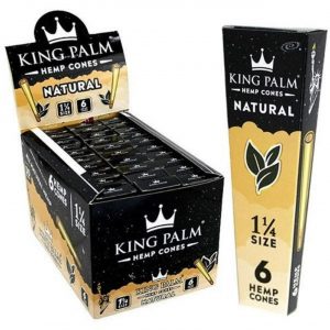 Alternative view of KING PALM HEMP – 1-1/4 CONES – 1PK- 6CT