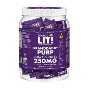 Alternative view of LIT THC D9 Gummies Jar 2PK-25CT