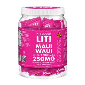 LIT THC D9 Gummies Jar 2PK-25CT