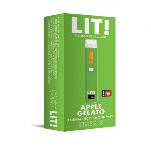 Alternative view of LIT THC Diamond Disposable 3G