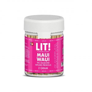 Alternative view of LIT THC Diamond Infused Prerolls Joint Jar 50CT