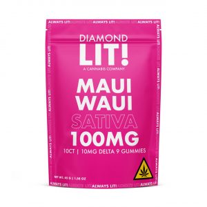 Alternative view of LIT THC Gummies 100MG 1PK-10CT