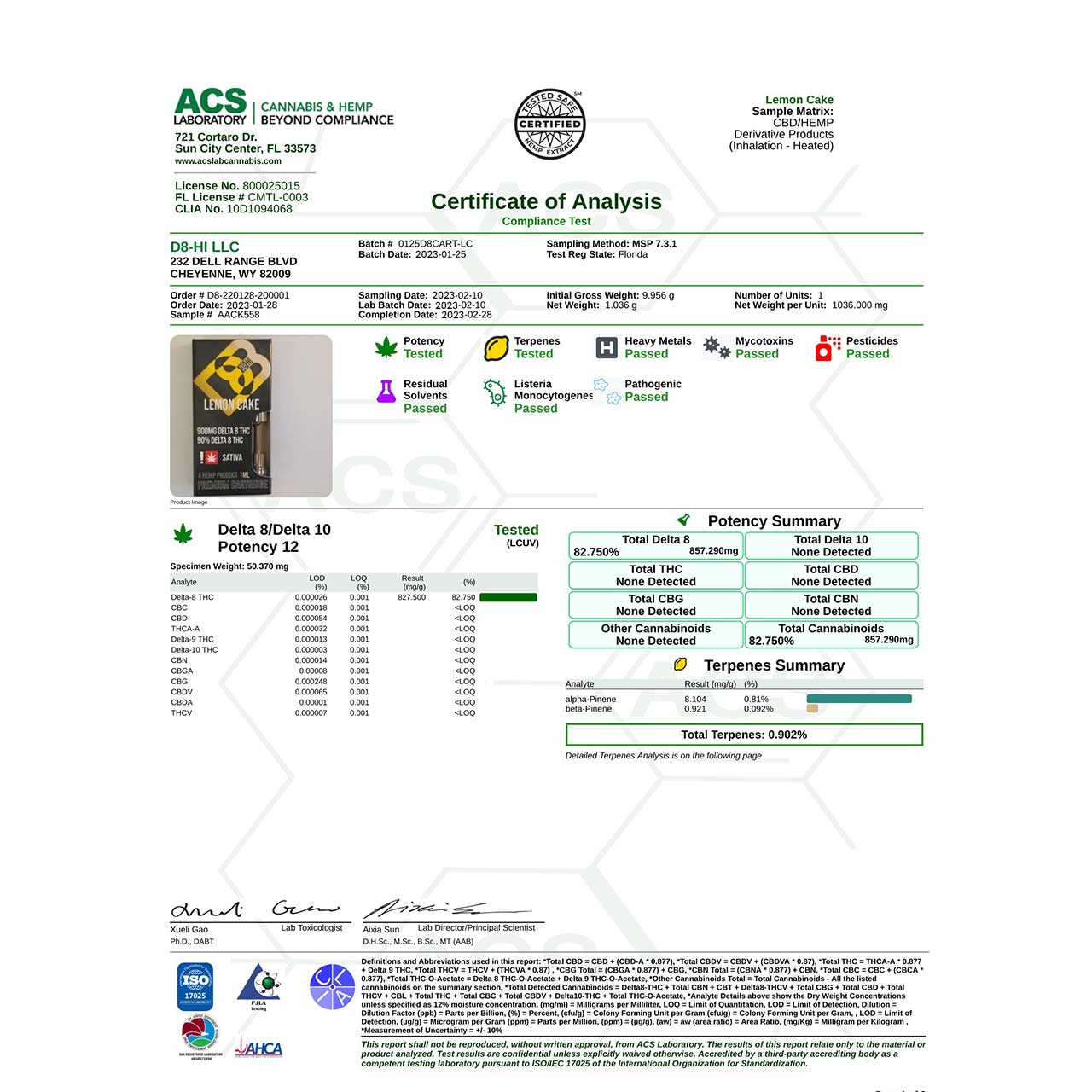 D8-HI Delta 8 Vape Cartridge | 1g - Image 39