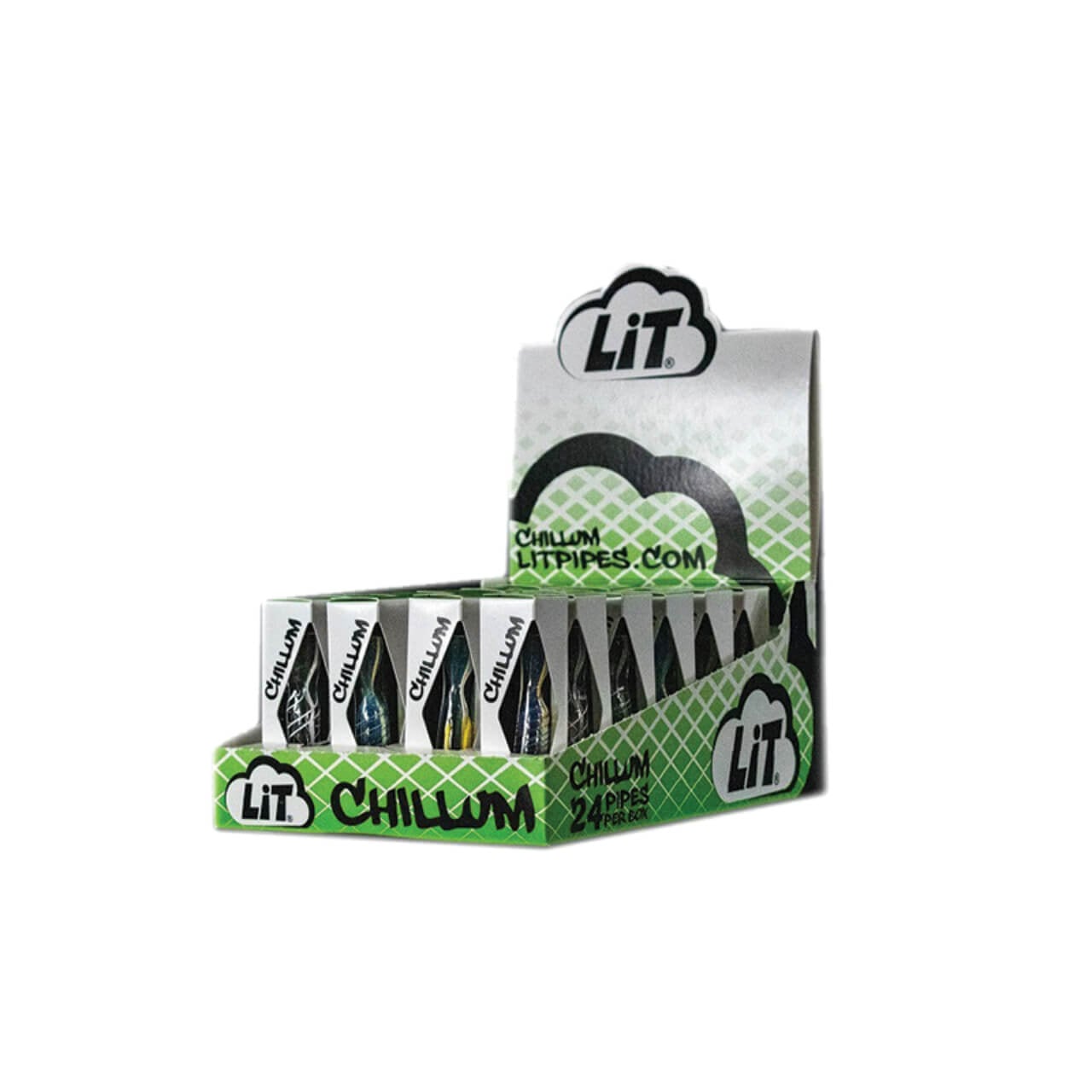 Lit Pipes Chillum 3″ Glass Pipe - Image 2