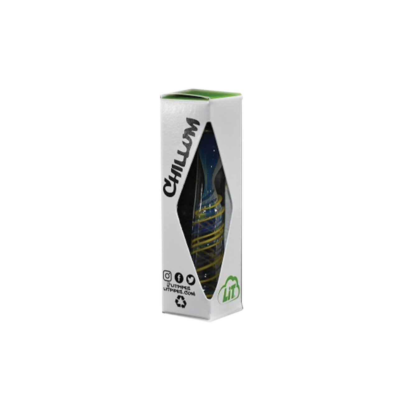 Lit Pipes Chillum 3″ Glass Pipe