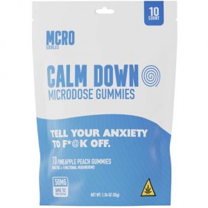 MCRO Microdose Gummies Calm Down 50MG – Pineapple Peach - Image 3