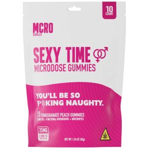 MCRO Microdose Gummies Sexy Time 25MG – Pomegranate Peach