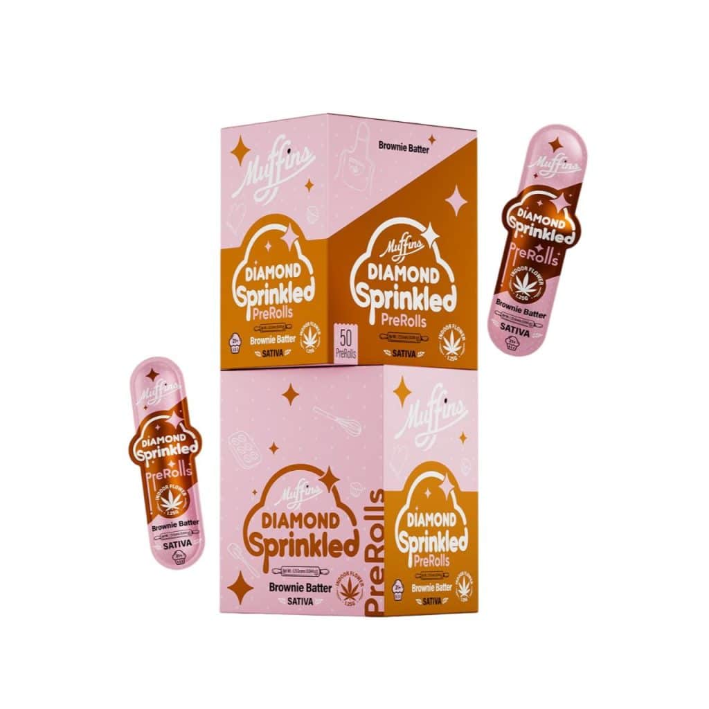 Muffins Diamond Sprinkled PreRolls 50CT - Image 7
