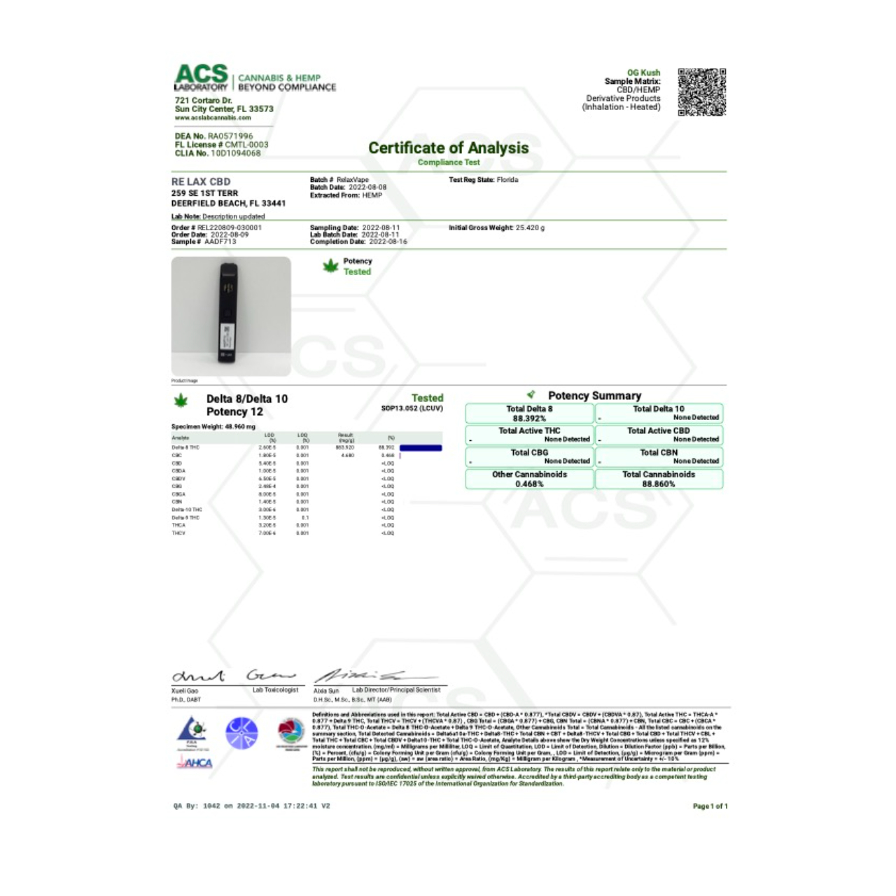 D8-HI Delta 8 Vape Cartridge | 1g - Image 21
