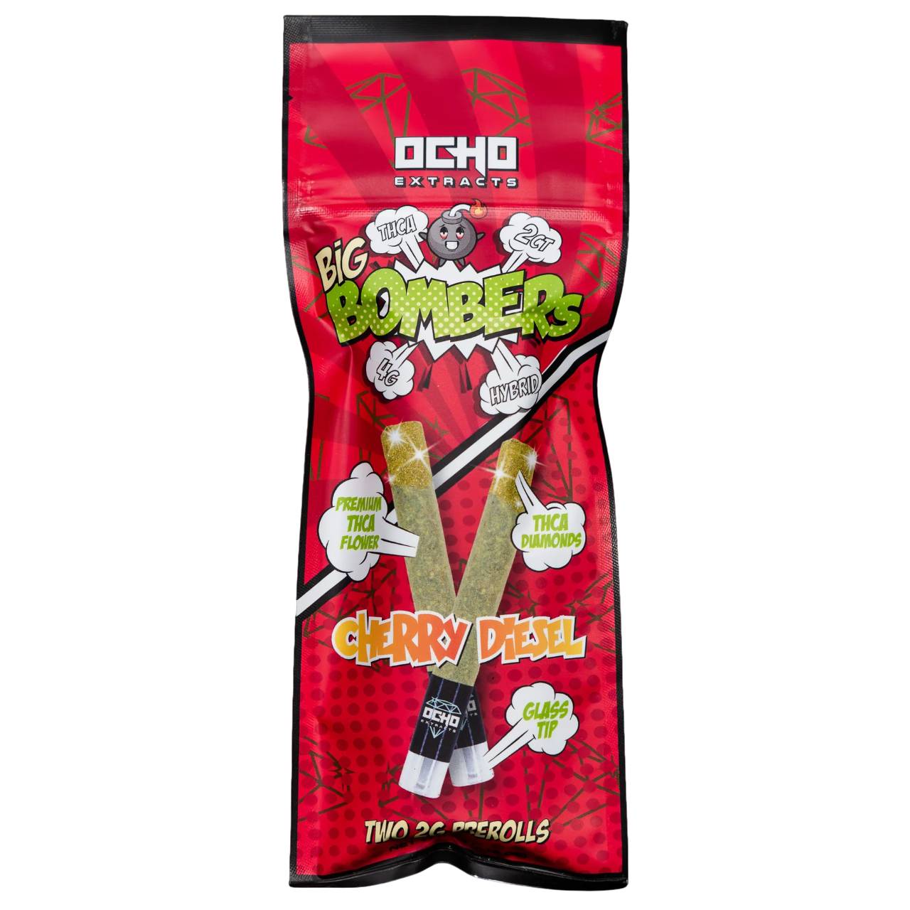 Ocho Extracts Bombers THC-A Pre Roll 2ct - 4G