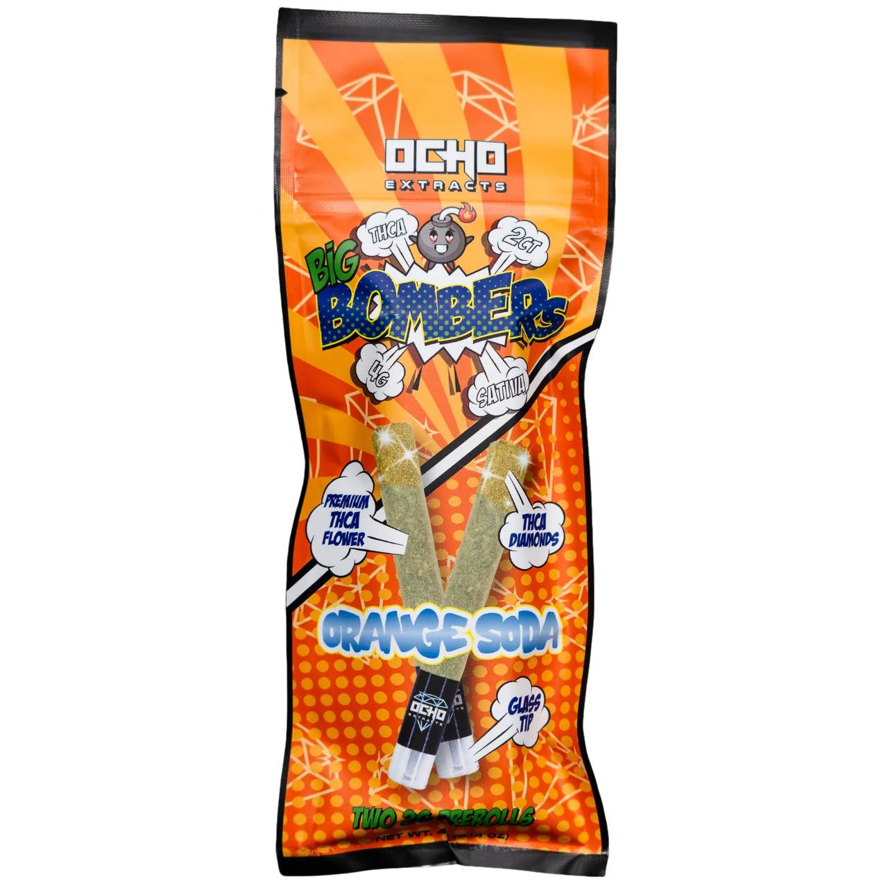 Ocho Extracts Bombers THC-A Pre Roll 2ct - 4G - Image 3