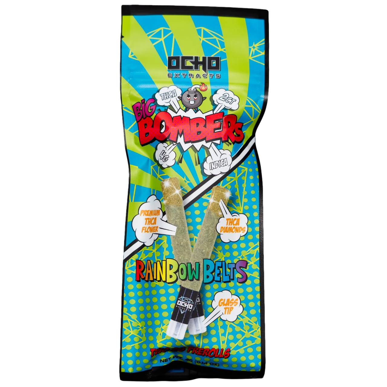 Ocho Extracts Bombers THC-A Pre Roll 2ct - 4G - Image 2