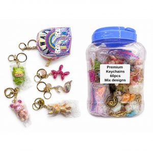 PREMIUM KEYCHAINS – 60CT JAR