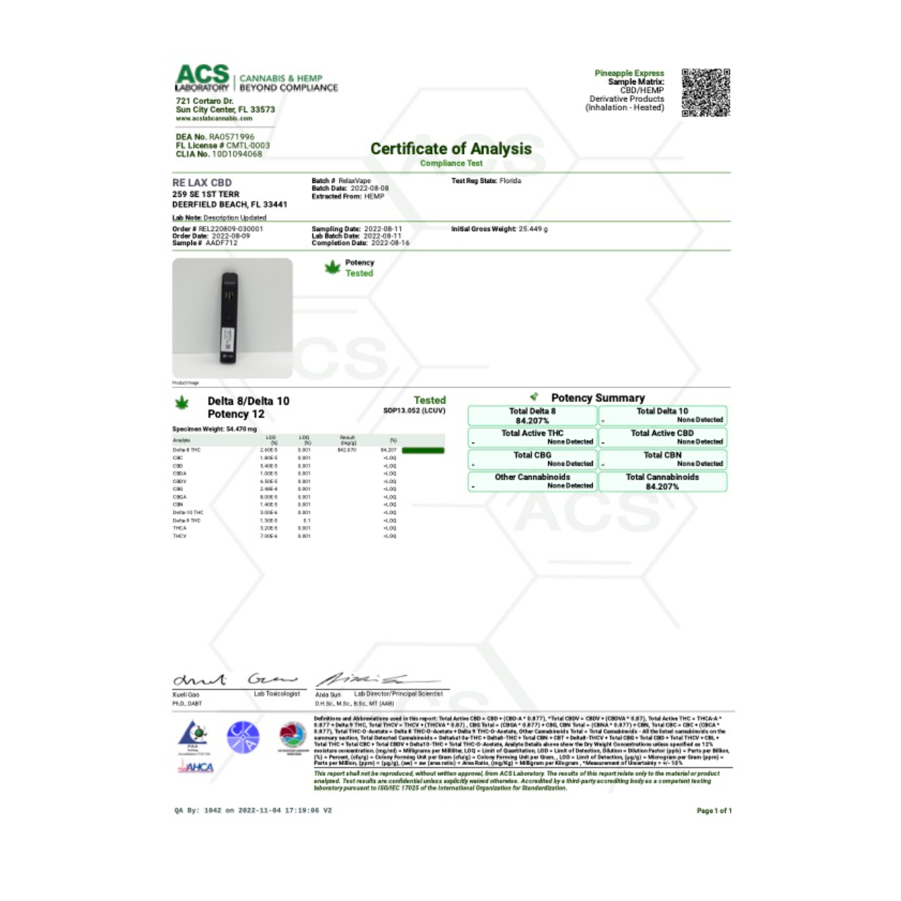 D8-HI Delta 8 Vape Cartridge | 1g - Image 22