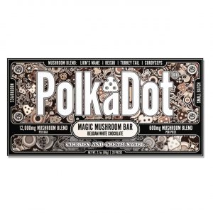 Alternative view of Polk A Dot Mushroom Chocolate Bar – 12000MG