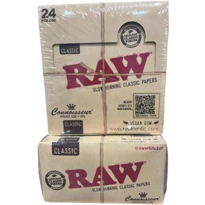Alternative view of RAW Rolling Papers 1PK – King Size Slim with tips